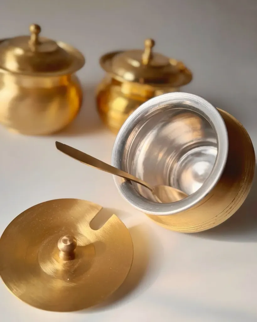 Brass ghee pot
