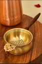 BRASS & WOODEN TEA STAINER