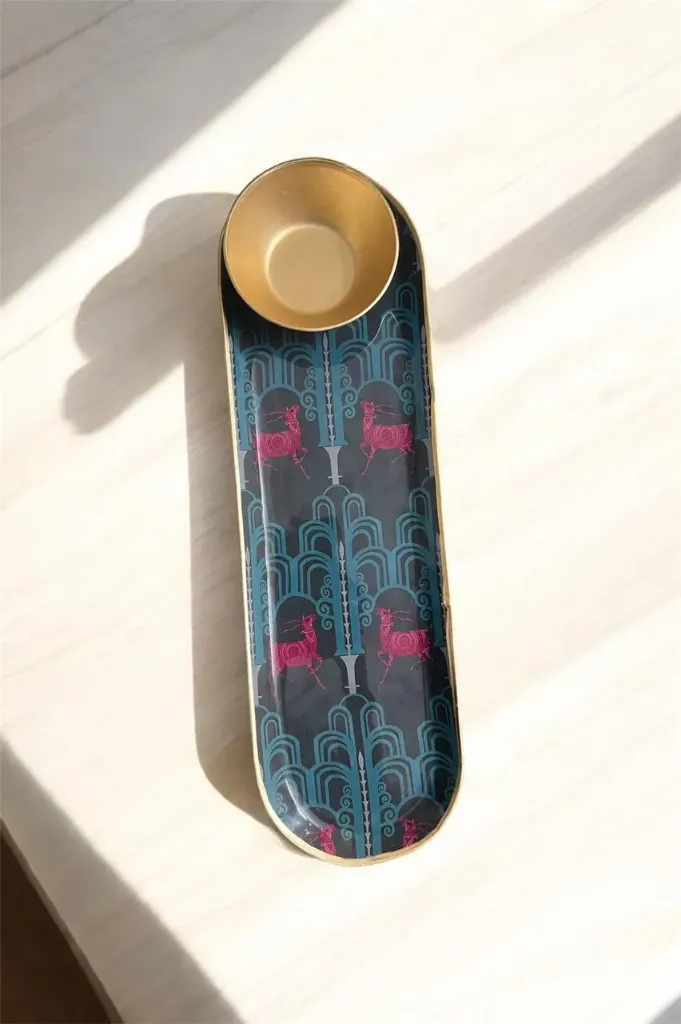 Rustic deer chip & dip platter