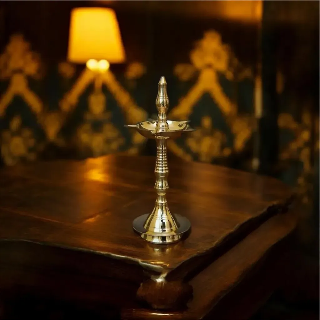 Kerala brass diya