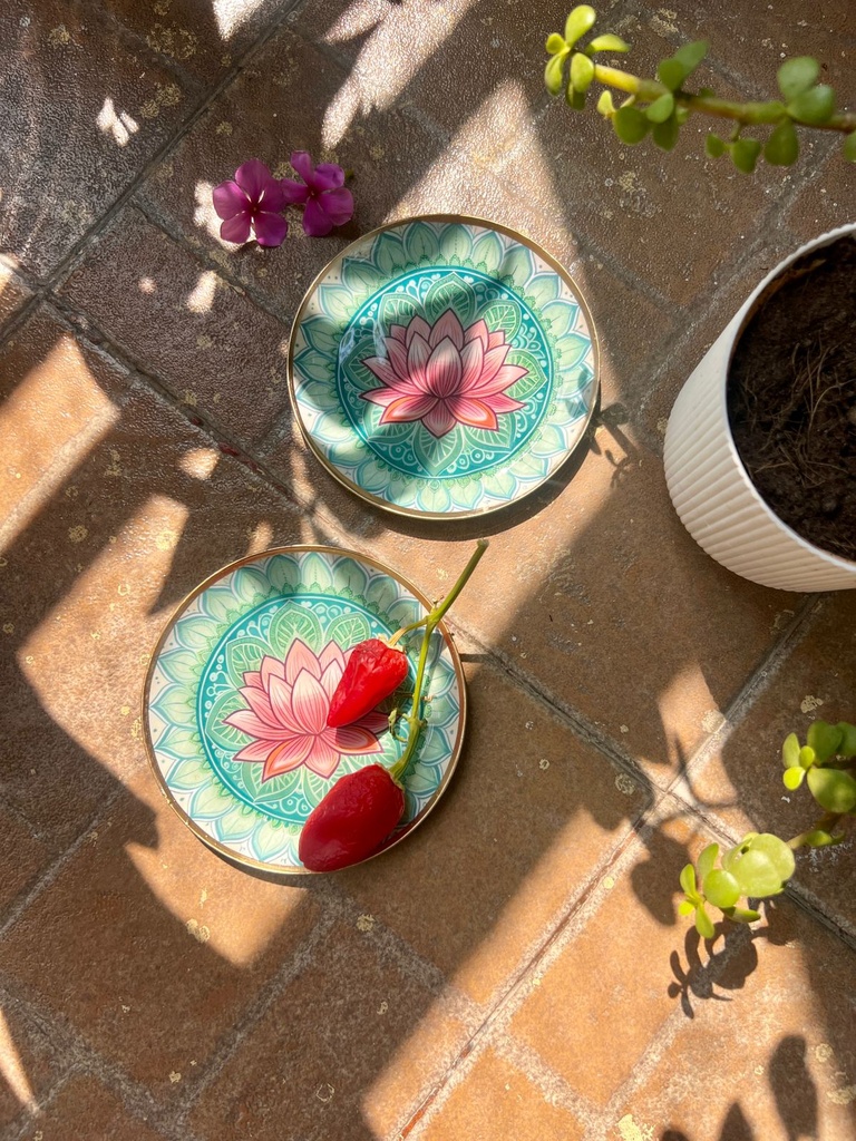 Lotus coasters or Tapas plates (set of 6)